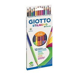 Crayons Stilnovo bicolore x 12 pcs