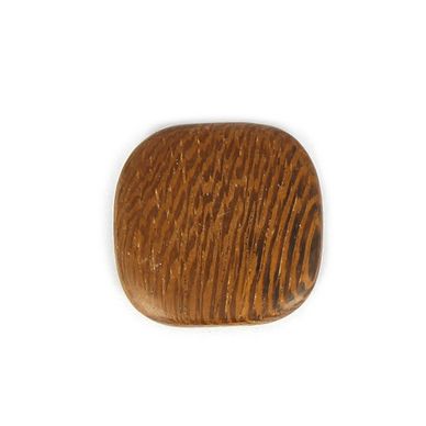 Perle carrée bords arrondis bois naturel - 23 x 6 mm