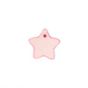Perle en nacre étoile rose - 18 mm