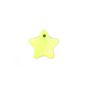 Perle en nacre étoile vert clair - 18 mm