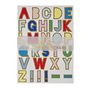 Alphabet stickers multicolore x 10 pcs