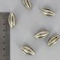 Perle en métal ovale allongée quartiers agent vieilli - 13,8 x 22 mm