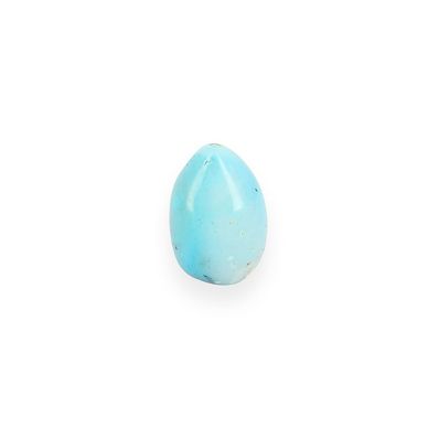 Perle synthétique bleu ciel - 12,7 x 18,2 mm