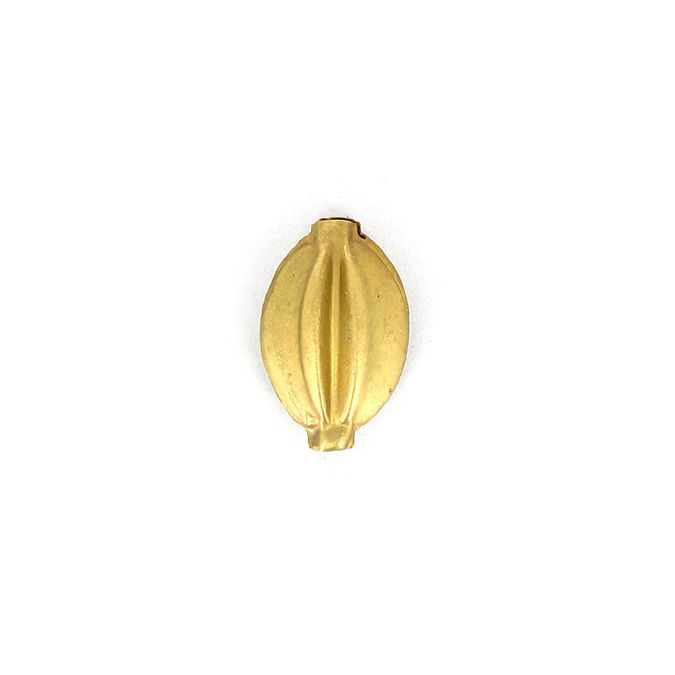 Perle ovale allongée noyau or vieilli - 24,5 x 16 mm