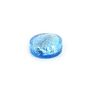 Mélange de perles palet verre différentes tailles bleu cæruléum intérieur marbré - 15 mm