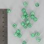 Perle en verre ronde vert d'eau brillant - 8 mm