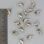 Perle breloque résine dauphin argent vieilli - 10,4 x 14,7 mm