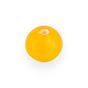 Perle en verre translucide ronde orange - 4 x 4 mm