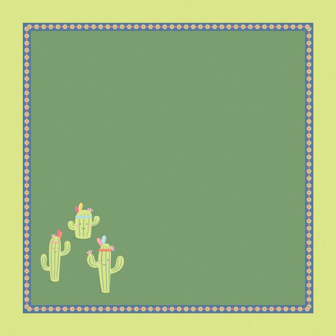 Papier Totem cactus 30 x 30 cm