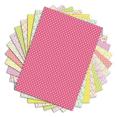 Bloc de papier Color Factory fleurs et pois A4 x 48 feuilles
