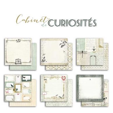 Papier Cabinets de curiosités 30,5 x 30,5 cm - 6 feuilles