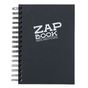 Bloc papier Zap Book spiralé grand côté 160 feuilles 80g/m² A5 Noir