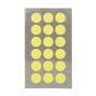 Gommettes rondes jaune fluo 15 mm