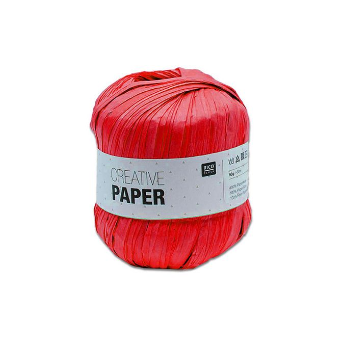 Pelote de papier à crocheter Creative Paper x 55 m Jaune
