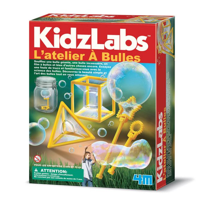 Coffret scientifique Kidzlabs L'atelier à bulles