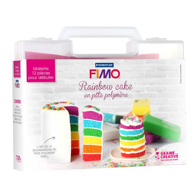 Mallette Fimo Rainbow Cake