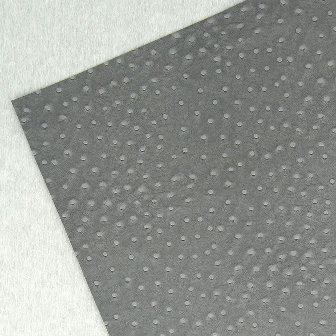 Papier Autruche simili Cuir 50 x 70 cm 230 g/m² Noir