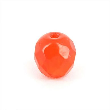 Perle en verre de Bohême ovale à facettes - 8 x 10 mm
