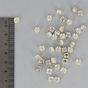 Strass serti à coudre rond argent cristal - 5,6 mm