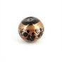 Perle en céramique ronde tâchetée - 10 mm