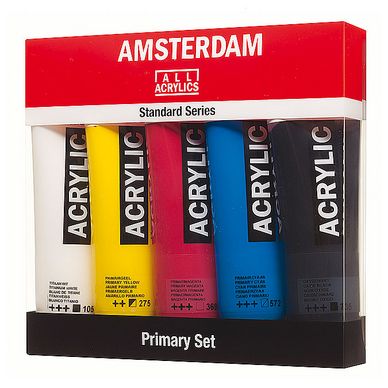 Acrylique Amsterdam 120 ml Pack Primaires + N&B