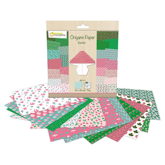 Papier origami thème Jardin