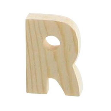 Lettre en bois R - 5,1 cm