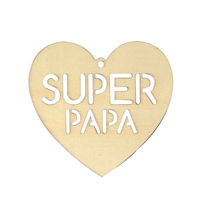 Suspension en bois Super Papa