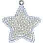 Pendentif pavé étoile 67422 - 14 mm - Silver