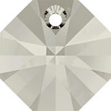 Pendentif octogonal 6401 - 12 mm - Crystal Silver Shade
