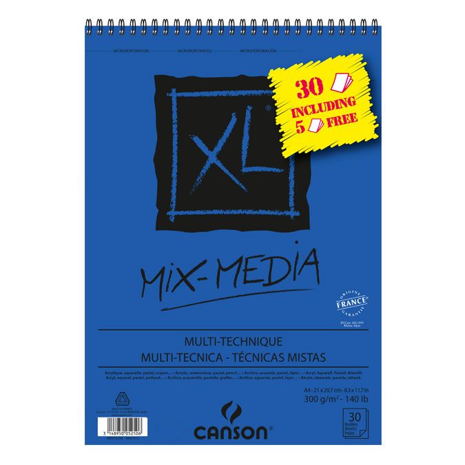 Bloc de papier XL Media A3 300 g/m²