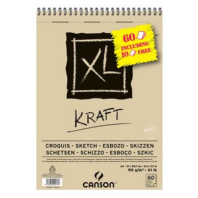 Bloc de papier XL Kraft 90 g/m²