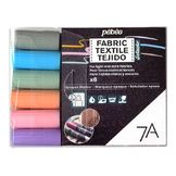 Marqueur textile Opaque 7A Set pastel 6 couleurs