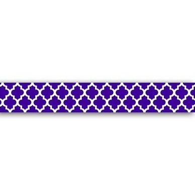 Ruban adhésif décoratif Motif Mauresque violet 1,5 x 10 m