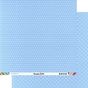 Papier scrapbooking 30,5 x 30,5 cm Bleu Clair / Pois & Étoiles