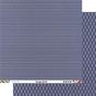Papier scrapbooking 30,5 x 30,5 cm Bleu Marine / Chevrons