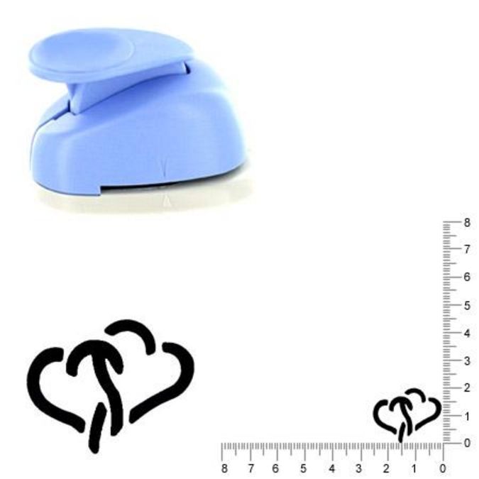 Perforatrice Cœurs enlacés 2.5 cm