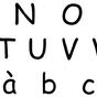 Tampon Clear Alphabet kids 1.5 x 1.6 cm 77 pcs