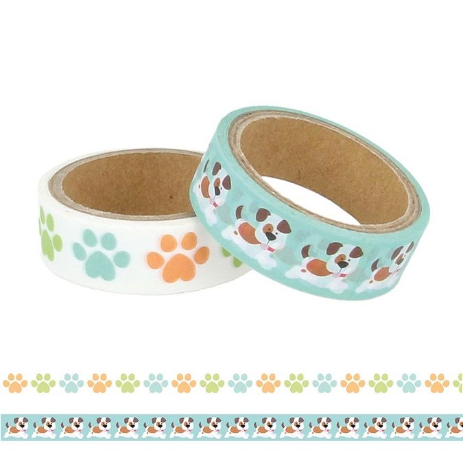 Masking tape Family Friends Chiens 2 pcs