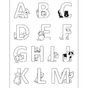 Tampon Clear Alphabet Family Friends Chiens