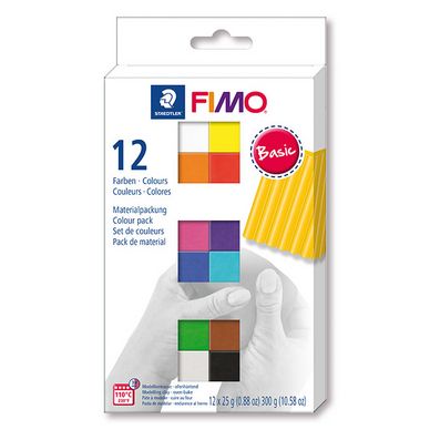 Pâte à modeler Polymère Coffret Fimo Soft 12 x 26 g