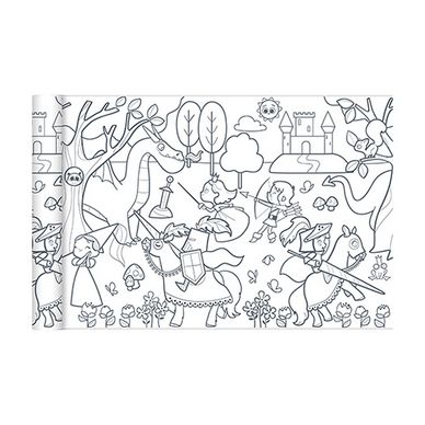 Coloriage en rouleau Princesses et Chevaliers 35 cm x 5 m