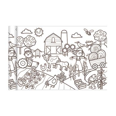 Coloriage en rouleau Le petit monde agricole 35 cm x 5 m