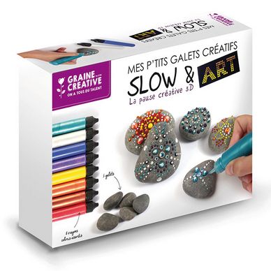 Peinture 3D Kit Slow & Art Mes P'tits galets