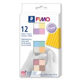 Pâte à modeler polymère FIMO Soft Set couleurs pastel 12 x 26 g