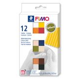 Pâte à modeler polymère FIMO Soft Set couleurs naturelles 12 x 26 g