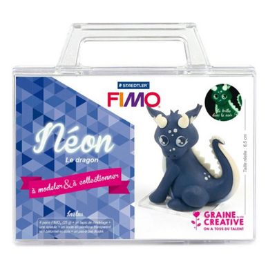 Kit figurine FIMO Néon le dragon