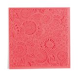 Tapis de texture pour pâte polymère 9 x 9 cm Floral