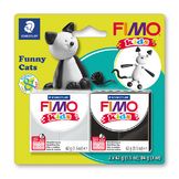 Pâte à modeler polymère Fimo Kids Funny Kit Chat