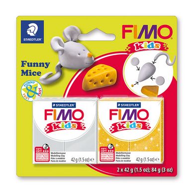 Pâte à modeler polymère Fimo Kids Funny Kit Souris